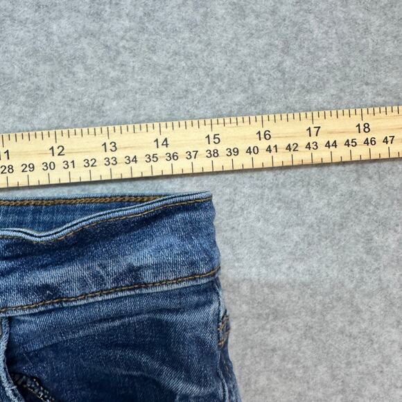 Kut From The Kloth Diana Skinny Jeans WMN 6 Blue Medium Wash Mid Rise Distressed - Picture 7 of 10